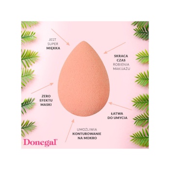 DONEGAL GĄBKA DO MAKIJAŻU BLENDING SPONGE SUPER SOFT JUNGLE